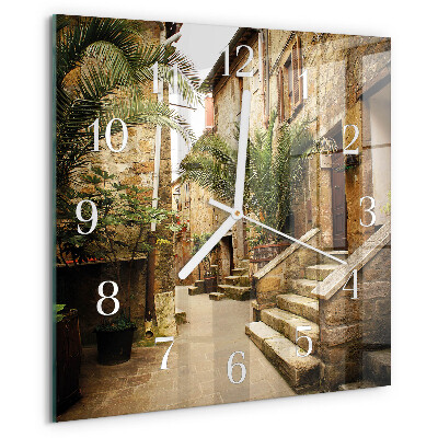 Square wall clock Avenue Palms