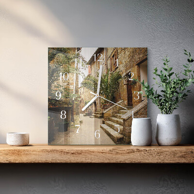 Square wall clock Avenue Palms