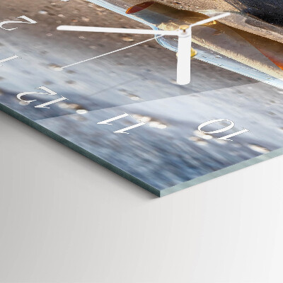 Square wall clock Bottle Letter