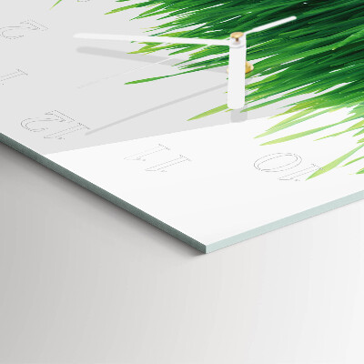Square wall clock Grass