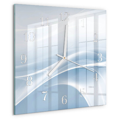 Square wall clock Abstract Lines