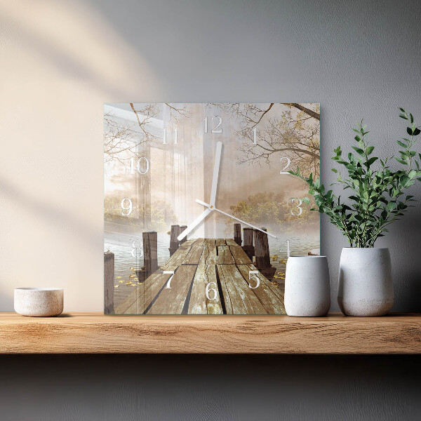 Square wall clock Network