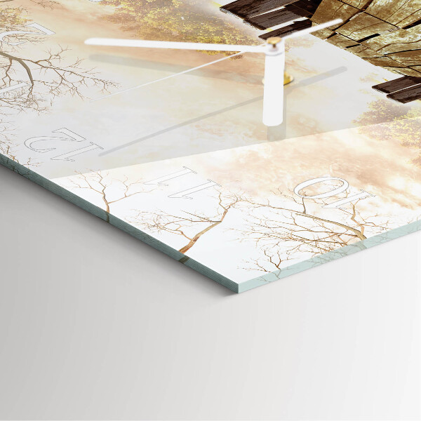 Square wall clock Network