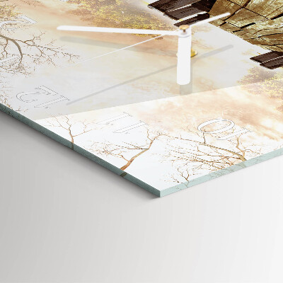 Square wall clock Network