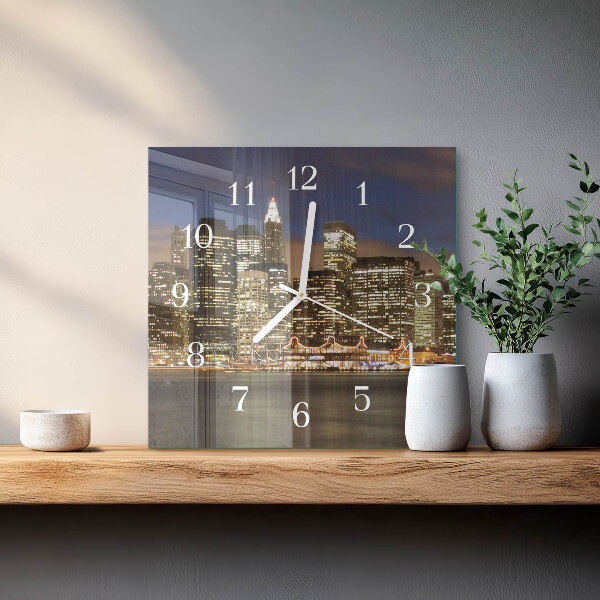 Square wall clock Horizon