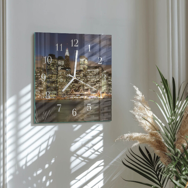 Square wall clock Horizon