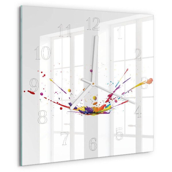 Square wall clock Stains