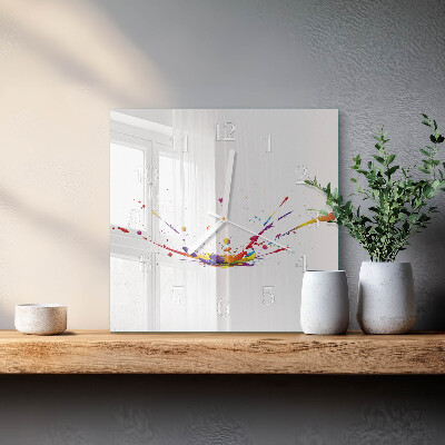Square wall clock Stains