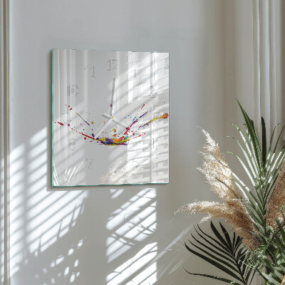 Square wall clock Stains