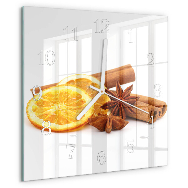 Square wall clock Vanilla with Lemon