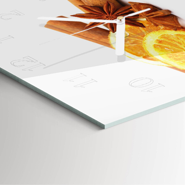 Square wall clock Vanilla with Lemon