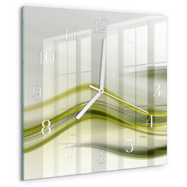 Square wall clock Abstract Lines