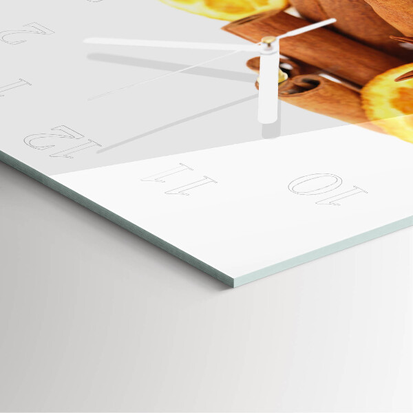 Square wall clock Vanilla with Lemon