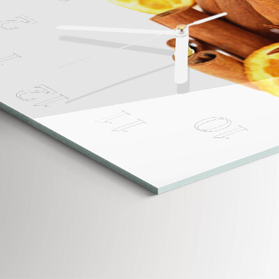 Square wall clock Vanilla with Lemon