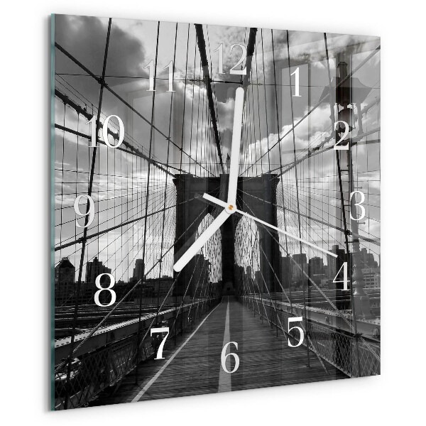 Square wall clock Bridge