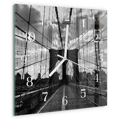 Square wall clock Bridge