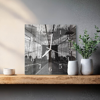 Square wall clock Bridge