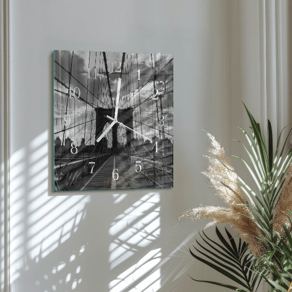 Square wall clock Bridge