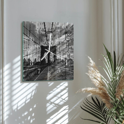 Square wall clock Bridge
