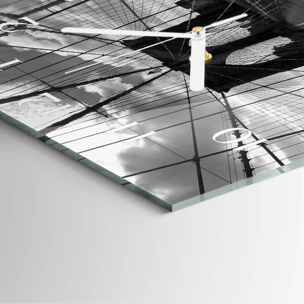 Square wall clock Bridge