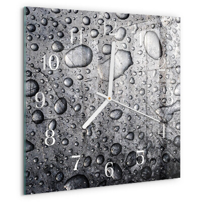 Square wall clock Drops