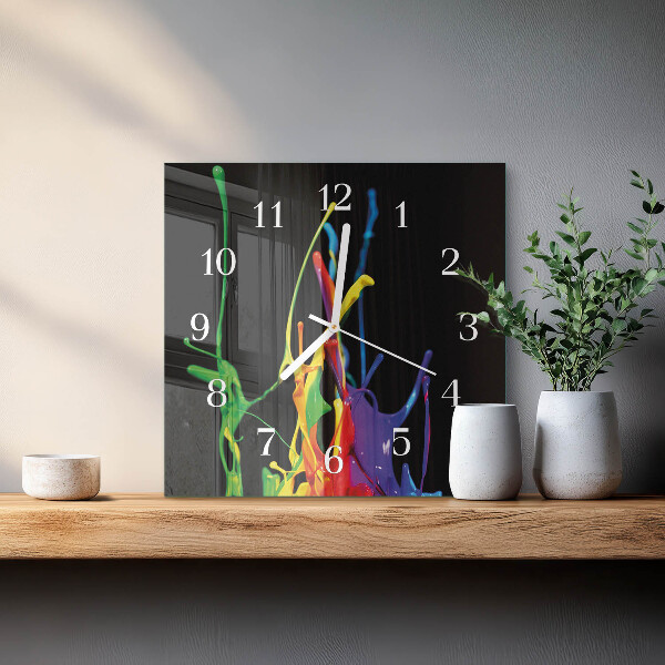Square wall clock Color