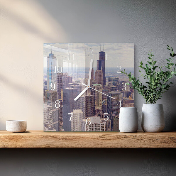 Square wall clock Horizon