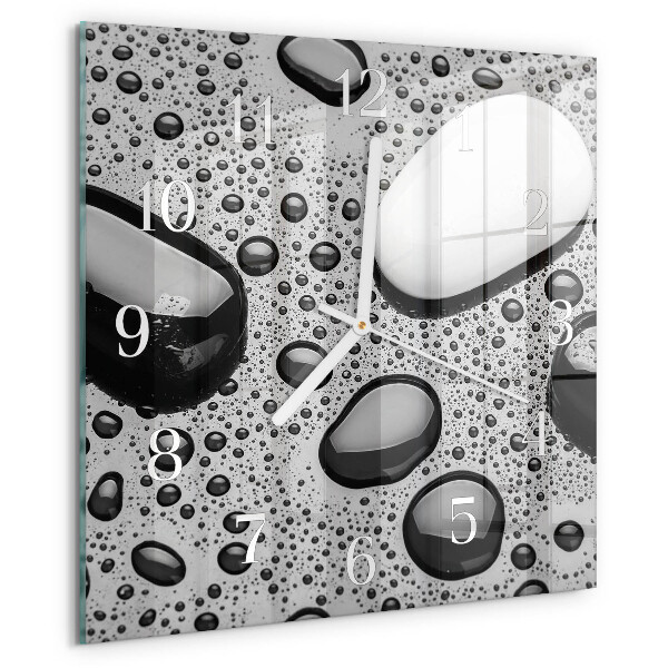 Square wall clock Stones
