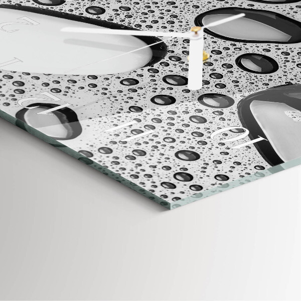 Square wall clock Stones