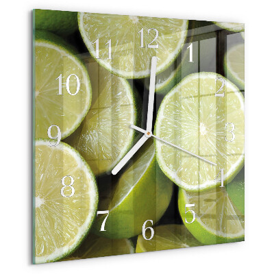 Square wall clock Calcium carbonate