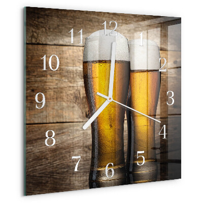 Square wall clock Beer
