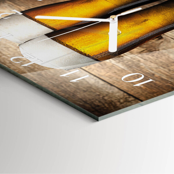 Square wall clock Beer