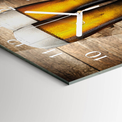 Square wall clock Beer