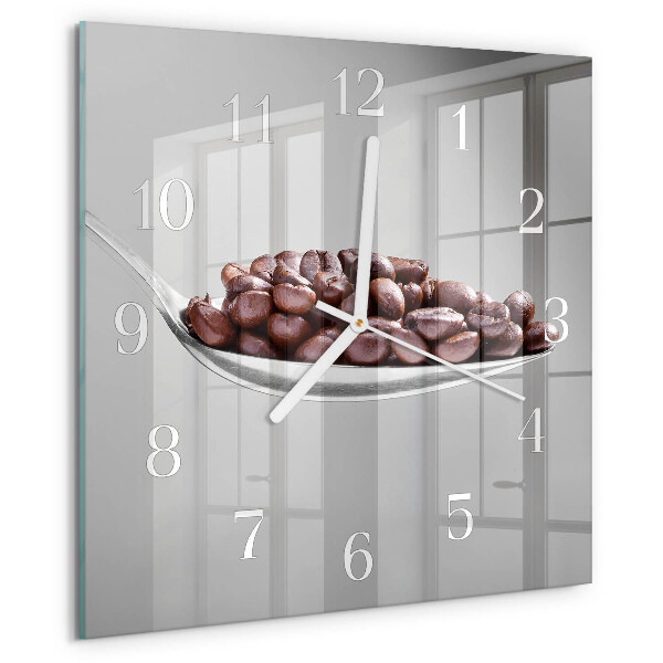 Square wall clock A Spoon of Coffee