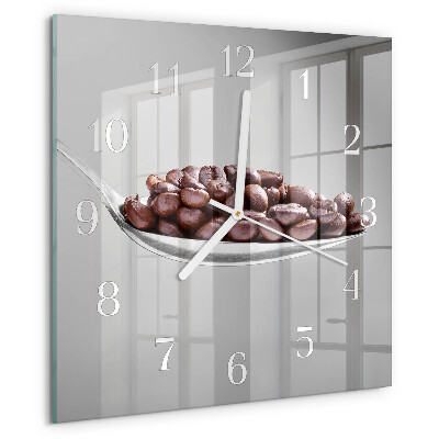 Square wall clock A Spoon of Coffee