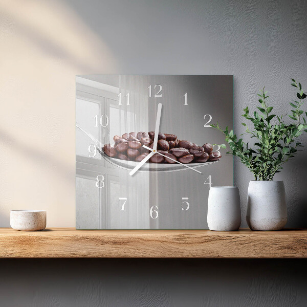 Square wall clock A Spoon of Coffee