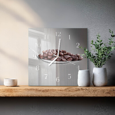 Square wall clock A Spoon of Coffee