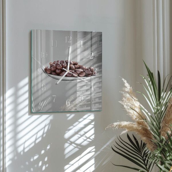 Square wall clock A Spoon of Coffee