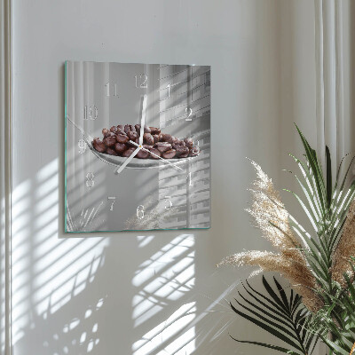Square wall clock A Spoon of Coffee