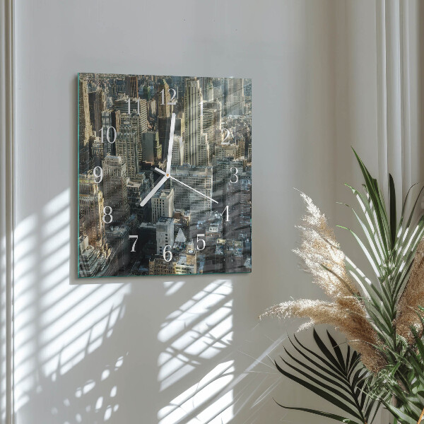 Square wall clock Horizon