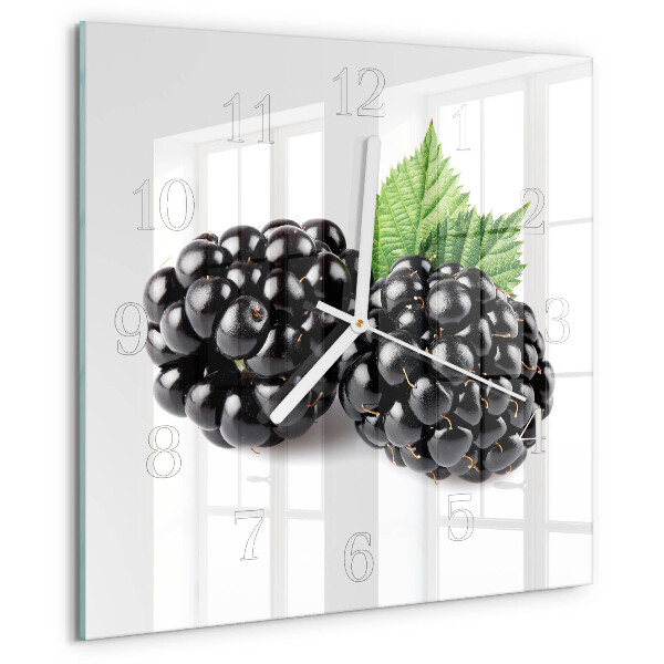 Square wall clock Blackberries