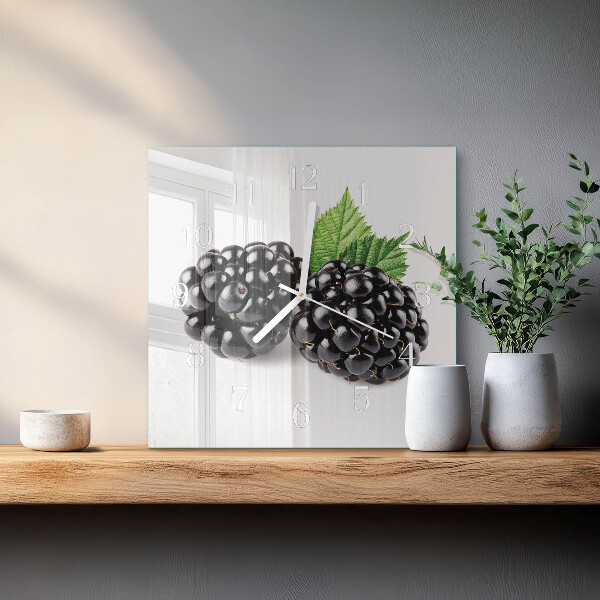 Square wall clock Blackberries