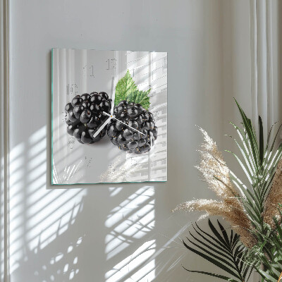 Square wall clock Blackberries