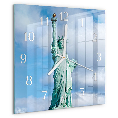 Square wall clock Statue of Liberty