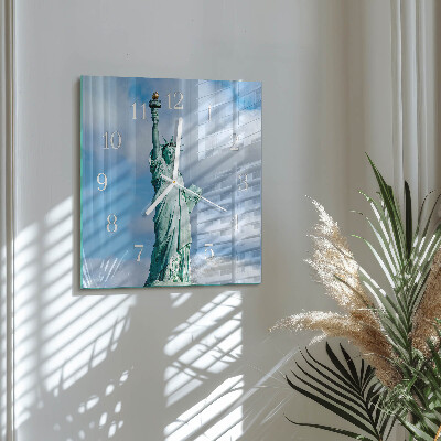 Square wall clock Statue of Liberty