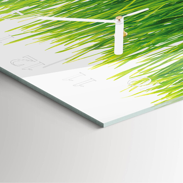 Square wall clock Grass