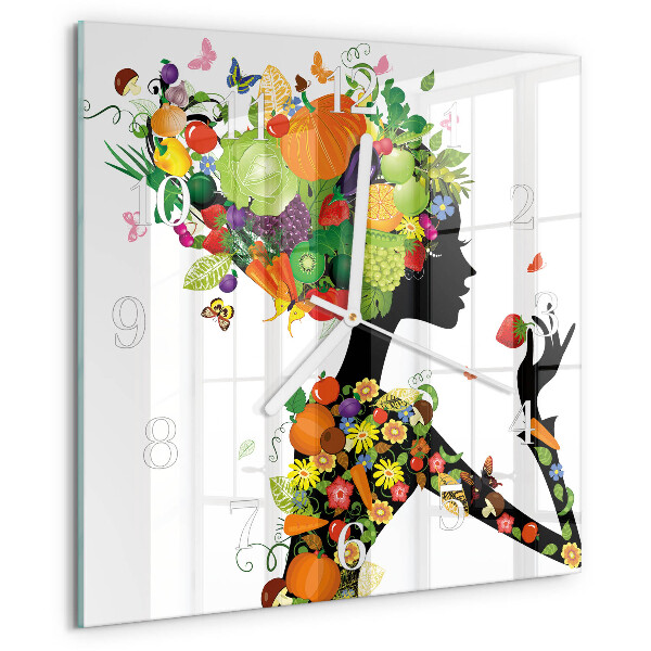 Square wall clock Piece