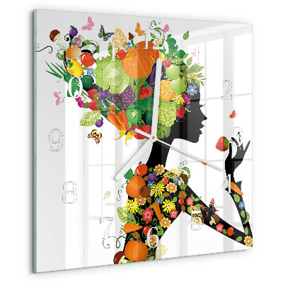 Square wall clock Piece