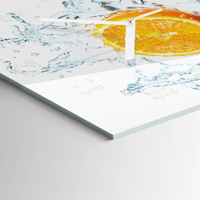 Square wall clock Water