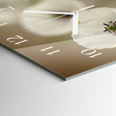 Square wall clock Poppy